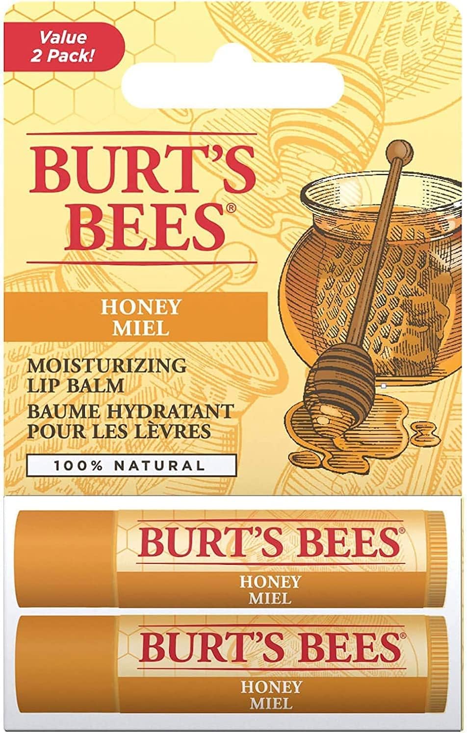 Burt's Bees Lip Balm Multipack, Chapstick Lip Balms With Honey & Beeswax, Duo Va...