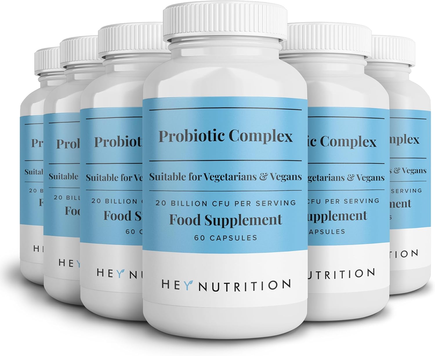Hey Nutrition Probiotic Complex Supplement - 20 Billion CFU - Suitable for Veget...