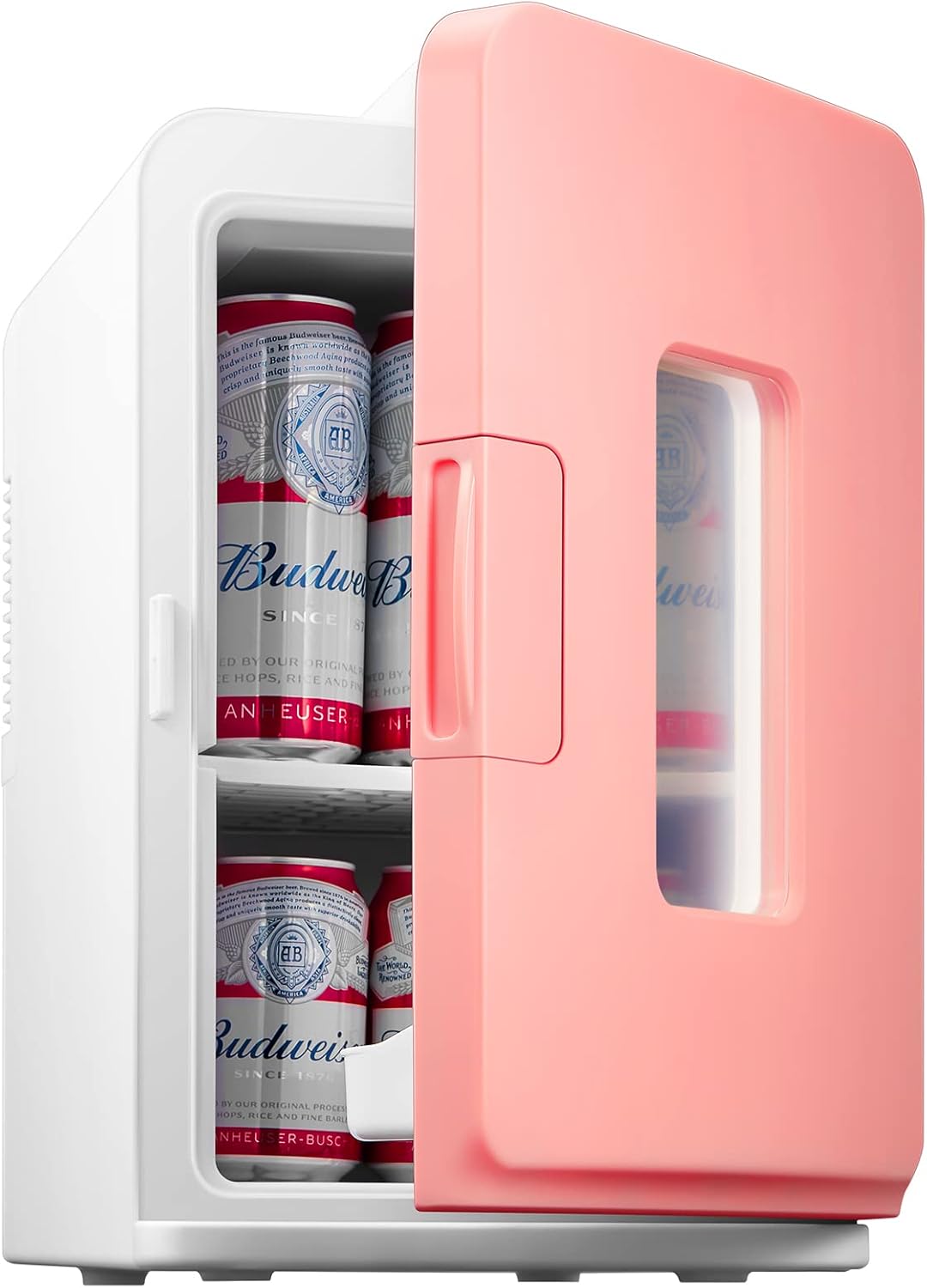 Mini Fridge 15 Liter/21 Cans, Portable AC+DC Power Small Fridge for Bedroom, Car...