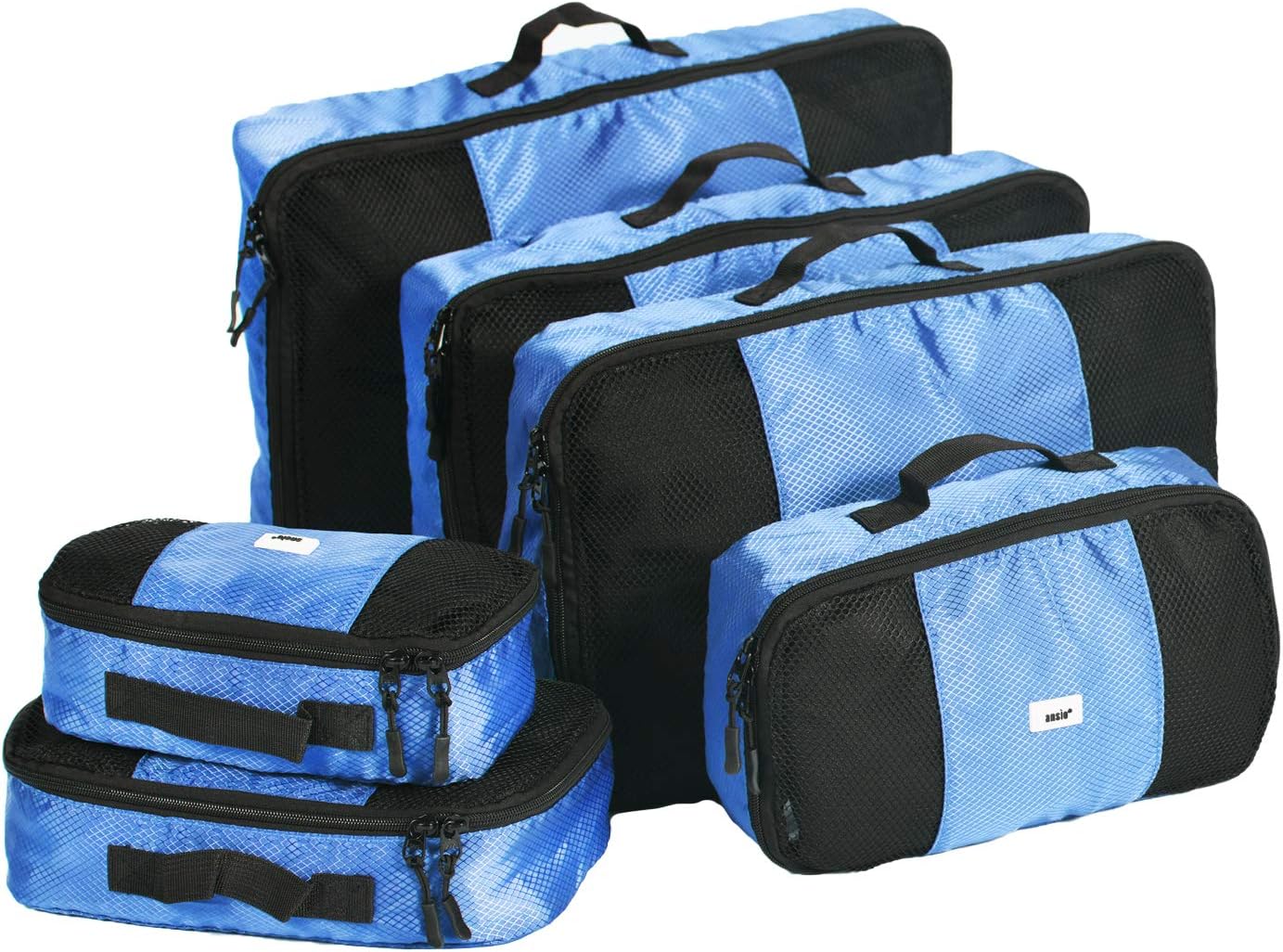 ANSIO Packing Cubes for Suitcase, Travel Luggage Organiser Set, Travel Cubes, Su...