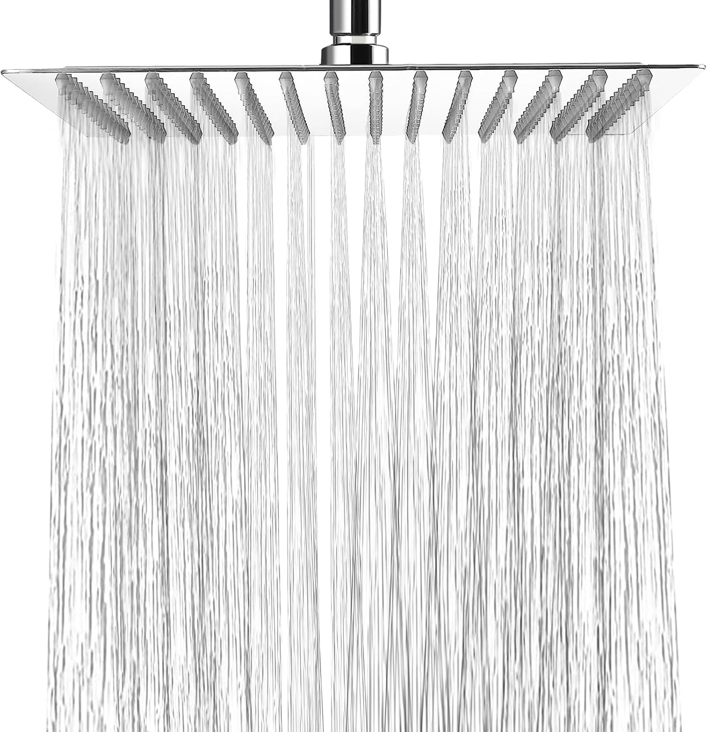 HAUSPROFI Rain Shower Head 8 inch Large Top Spray Square Showerhead 304 Stainles...