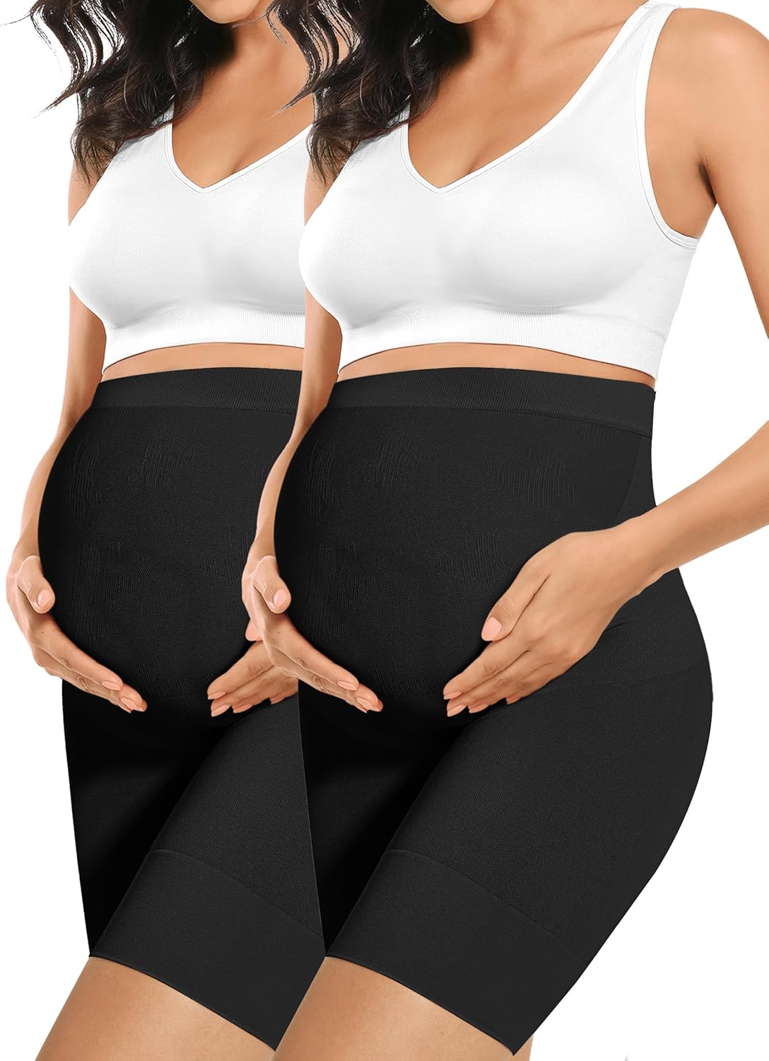 “Baby Bump” Premium Maternity Shapewear, High Waisted Mid-Thigh Pregnancy Underw...