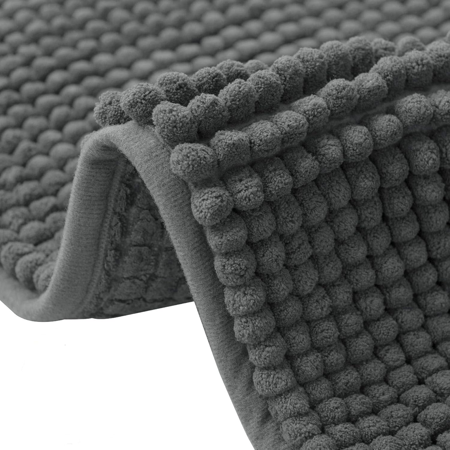 flintronic Non-Slip Bath Mat, 40 x 60 cm Chenille Bath Mat, Soft and Comfortable...