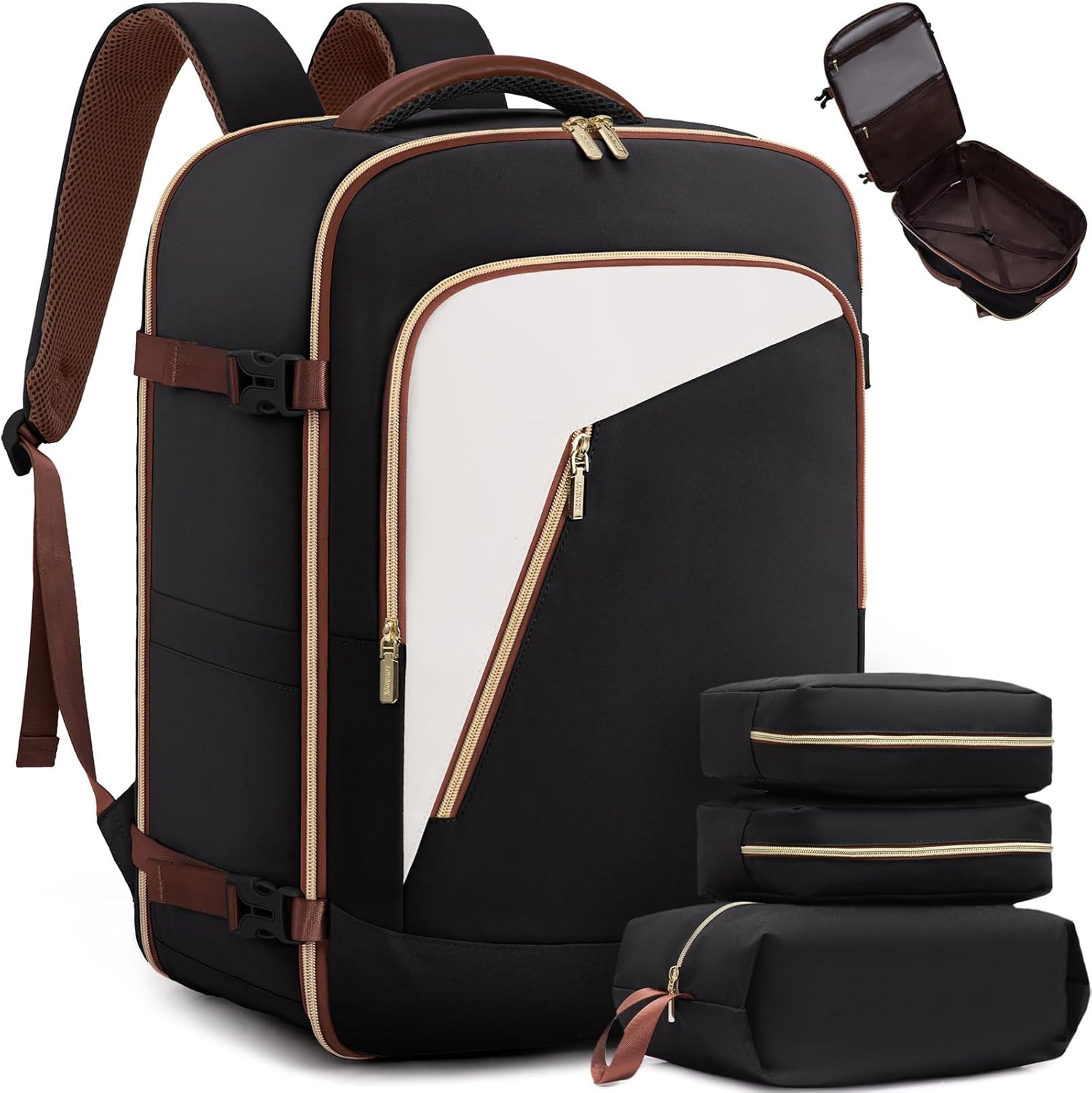 LOVEVOOK Travel Backpack for Women, 50L Carry on Backpack for Airplanes, Large T...