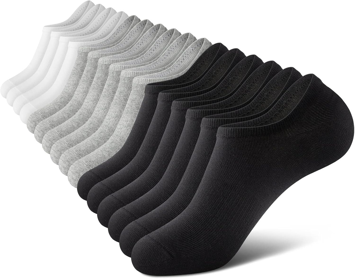 No Show Men Socks, Low Cut Ankle Sock, Men Short Socks Casual Cotton Socks 11-13...