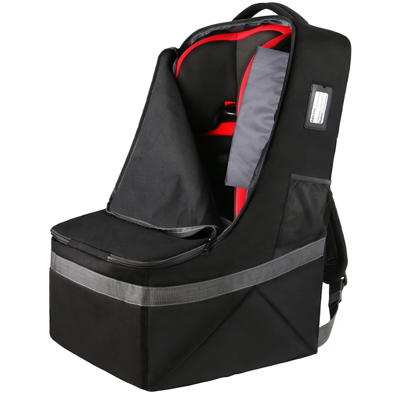 YOREPEK Padded Car Seat Travel Bag Backpack for Airplane, Heavy Duty Car Seat Ba...