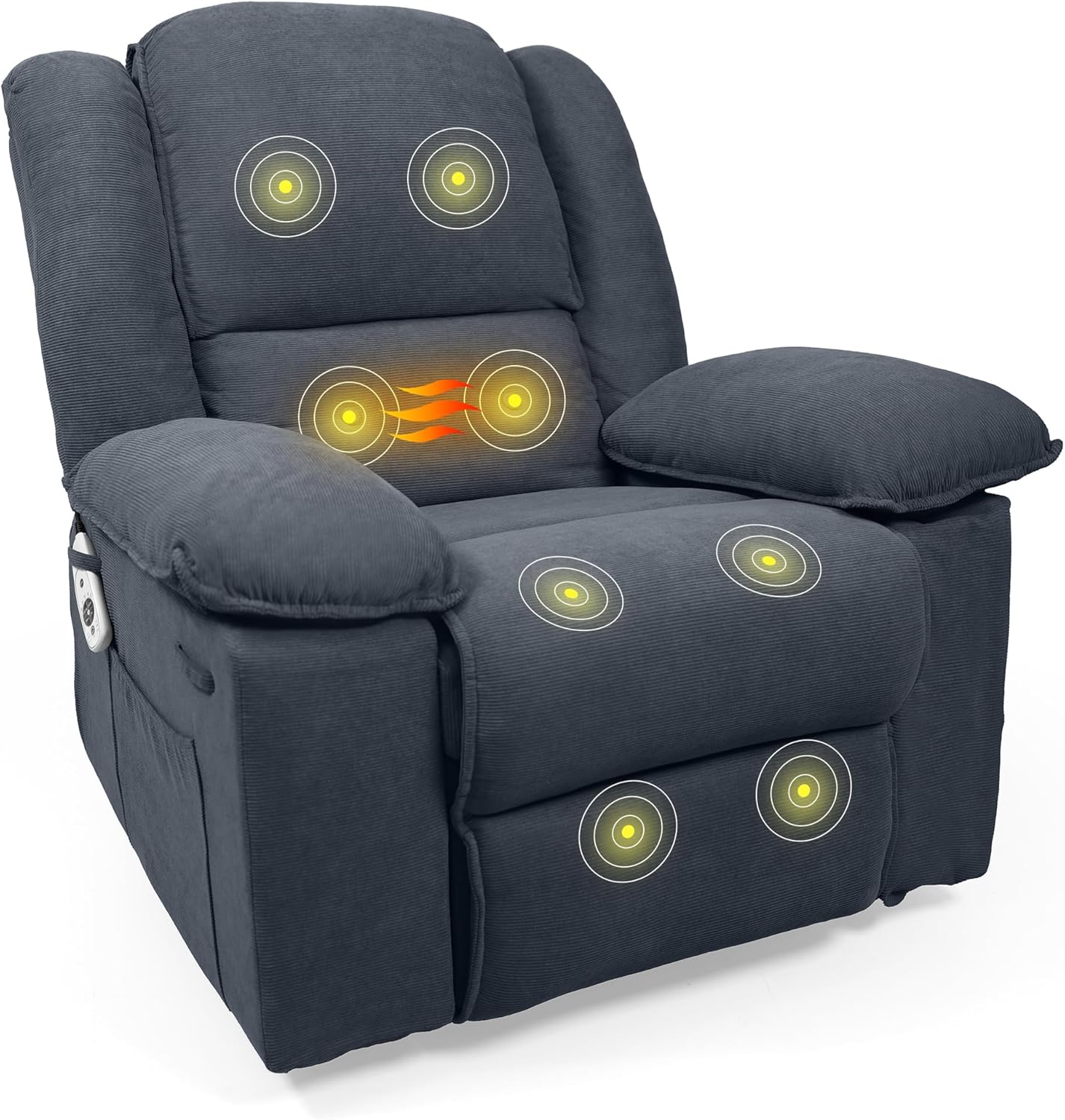 FLEXISPOT Rocker Recliner Chair for Adults - Massage Rocker Recliner Chair w/Hea...