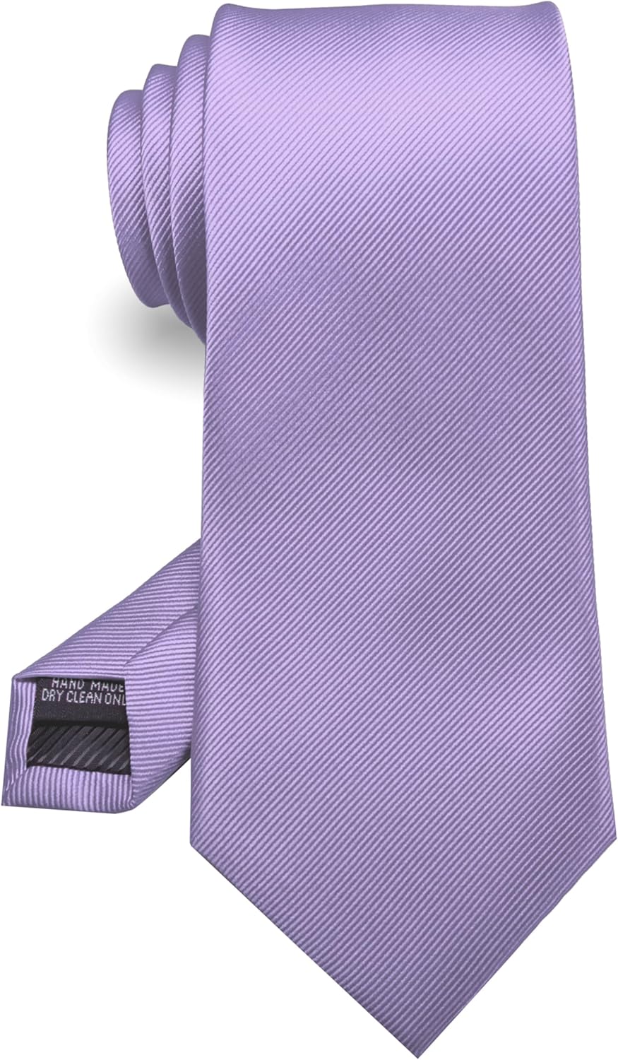 RBOCOTT Solid Color Tie Formal Necktie for Men Lavender2