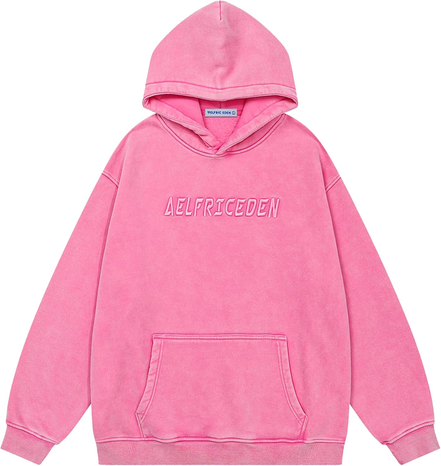 Aelfric Eden Hoodies Mens Acid Wash Hoodie Oversized Vintage Heavyweight Cotton...