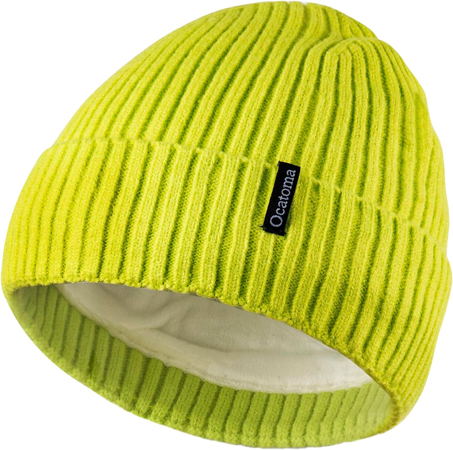 Ocatoma Beanie for Men Women Warm Winter Knit Cuffed Beanie Soft Warm Ski Hats U...