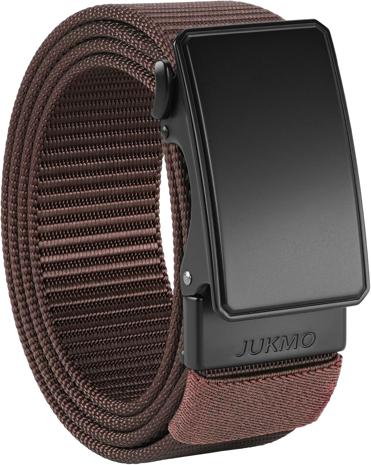JUKMO Men's 1.5" Nylon Ratchet Belt, Casual Web Click Belt with Slide Buckle for...