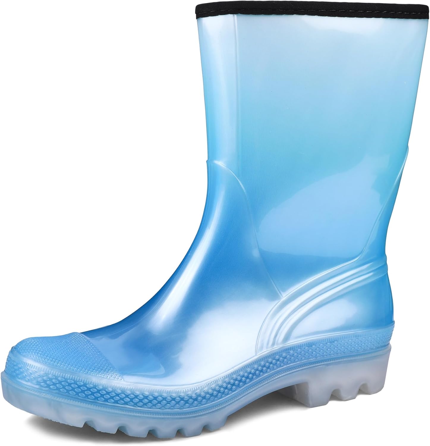 DKSUKO Waterproof Womens Rain Boots insulated,Lightweight Rubber fashion Wellies...