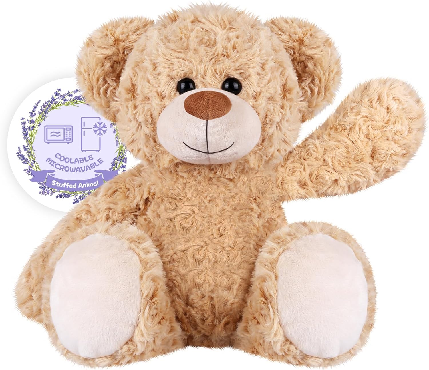 Teddy Bear Stuffed Animals, Microwavable Stuffed Animal Heating Pads for Heat Th...