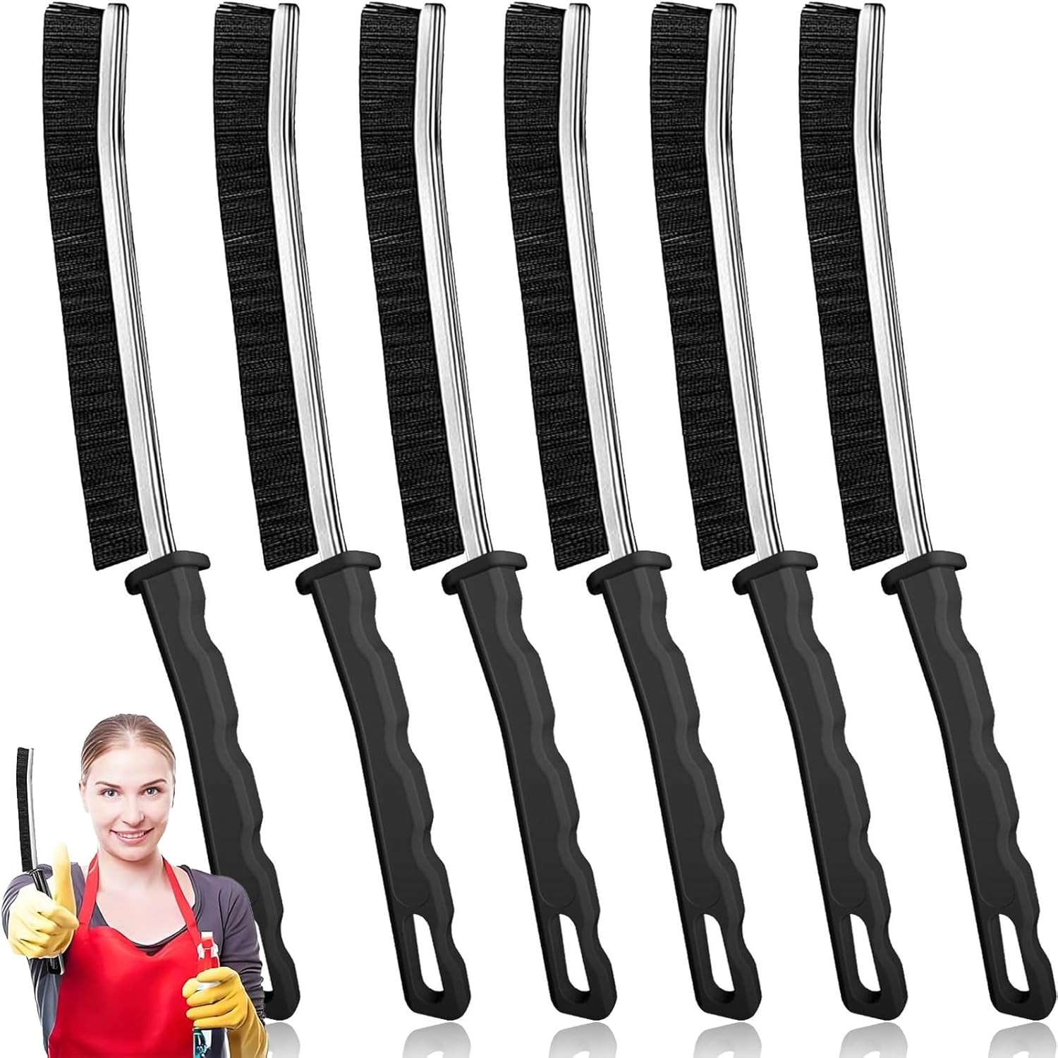 Crevice Cleaning Brush, New Multifunctional Gap Cleaning Brush Tool, Bathroom Ga...