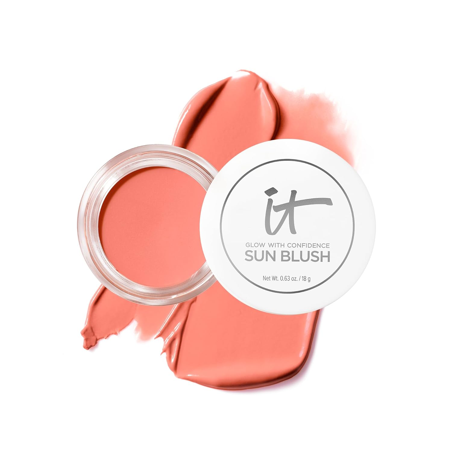 IT Cosmetics Glow with Confidence Sun Cream Blush - Blendable & Buildable Blush...