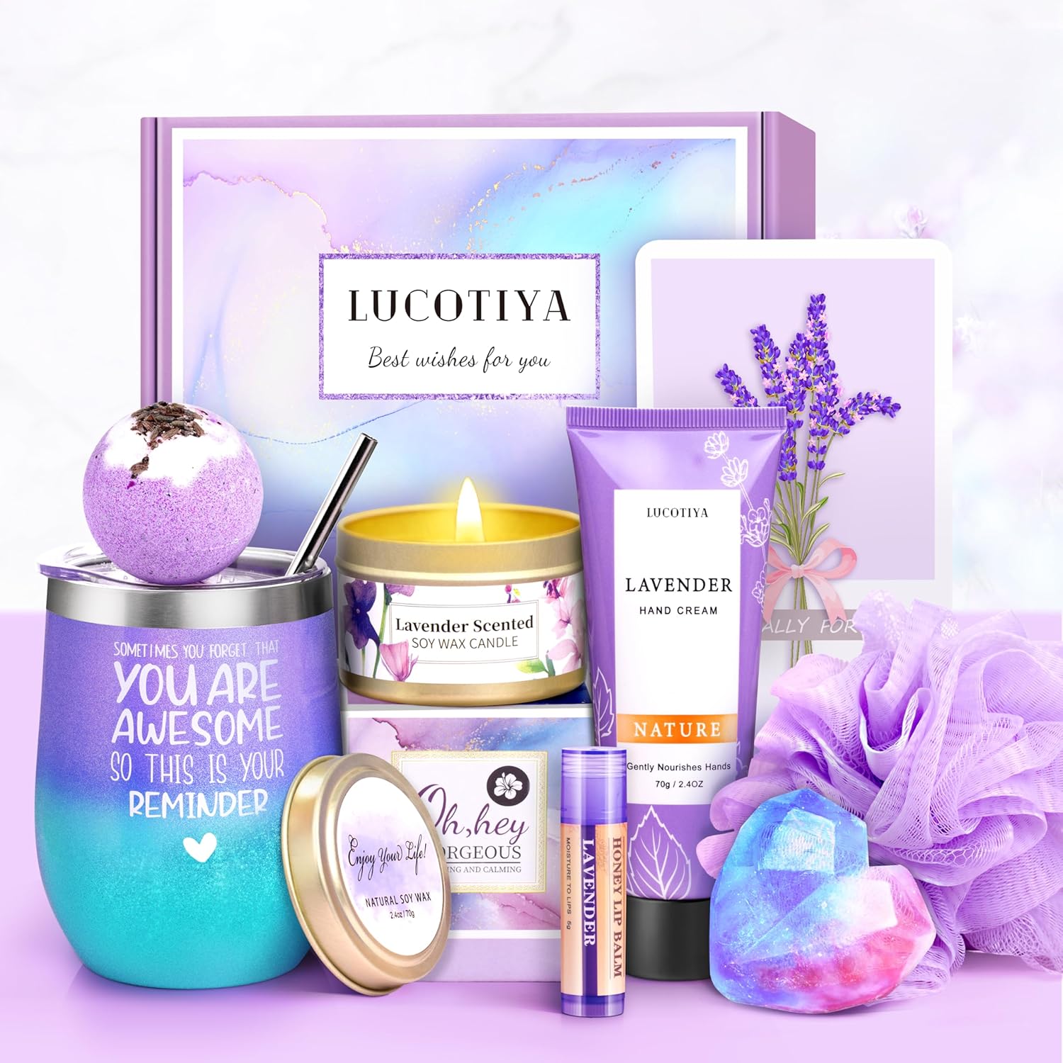 LUCOTIYA Gifts for Women, Christmas Gift Basket fo...