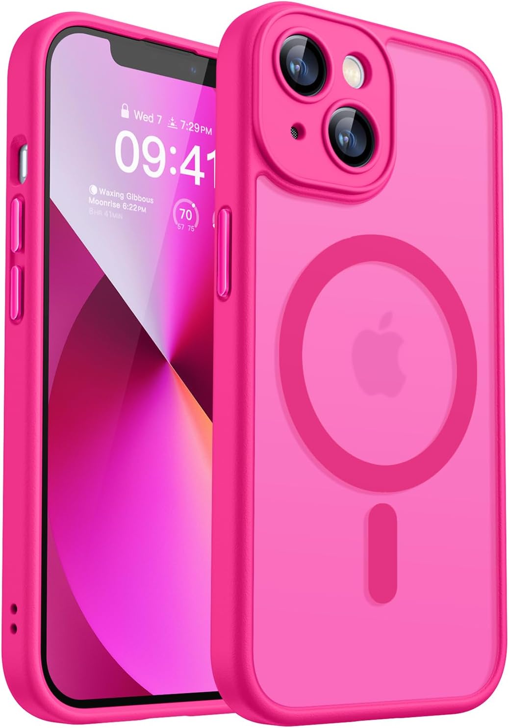 CANSHN Magnetic Compatible with iPhone 13 Case(6.1 Inch), Upgraded [Full Camera...