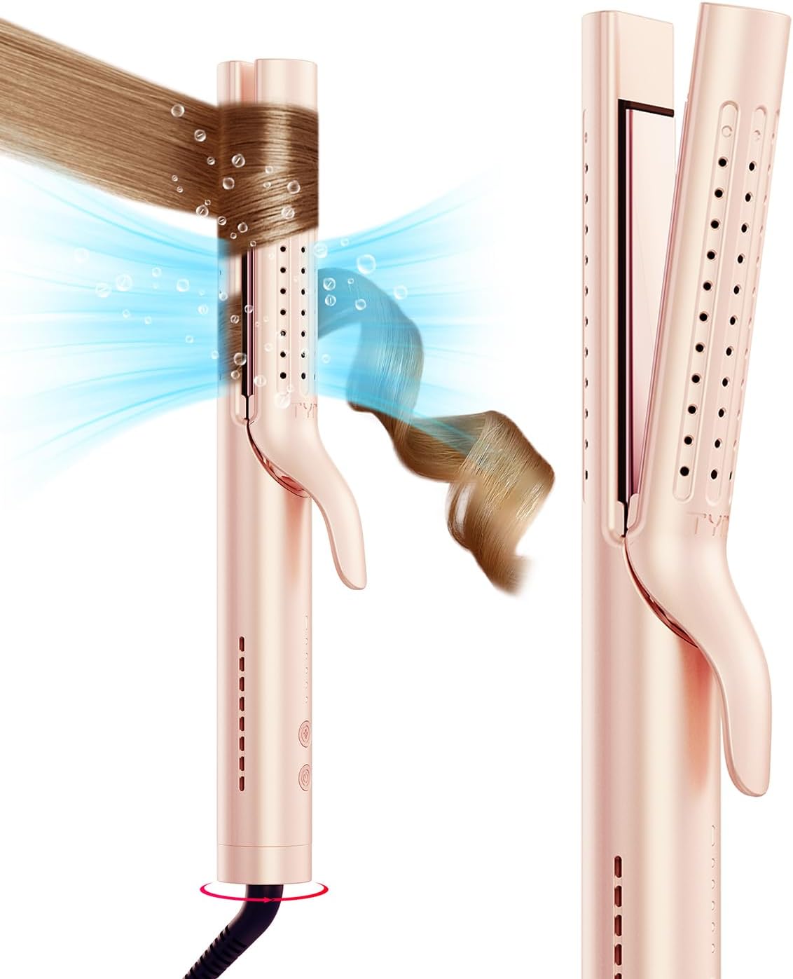 TYMO Airflow 2.0 Curling Iron Flat Iron - Hair Straightener and Curler 2 in 1, 1...