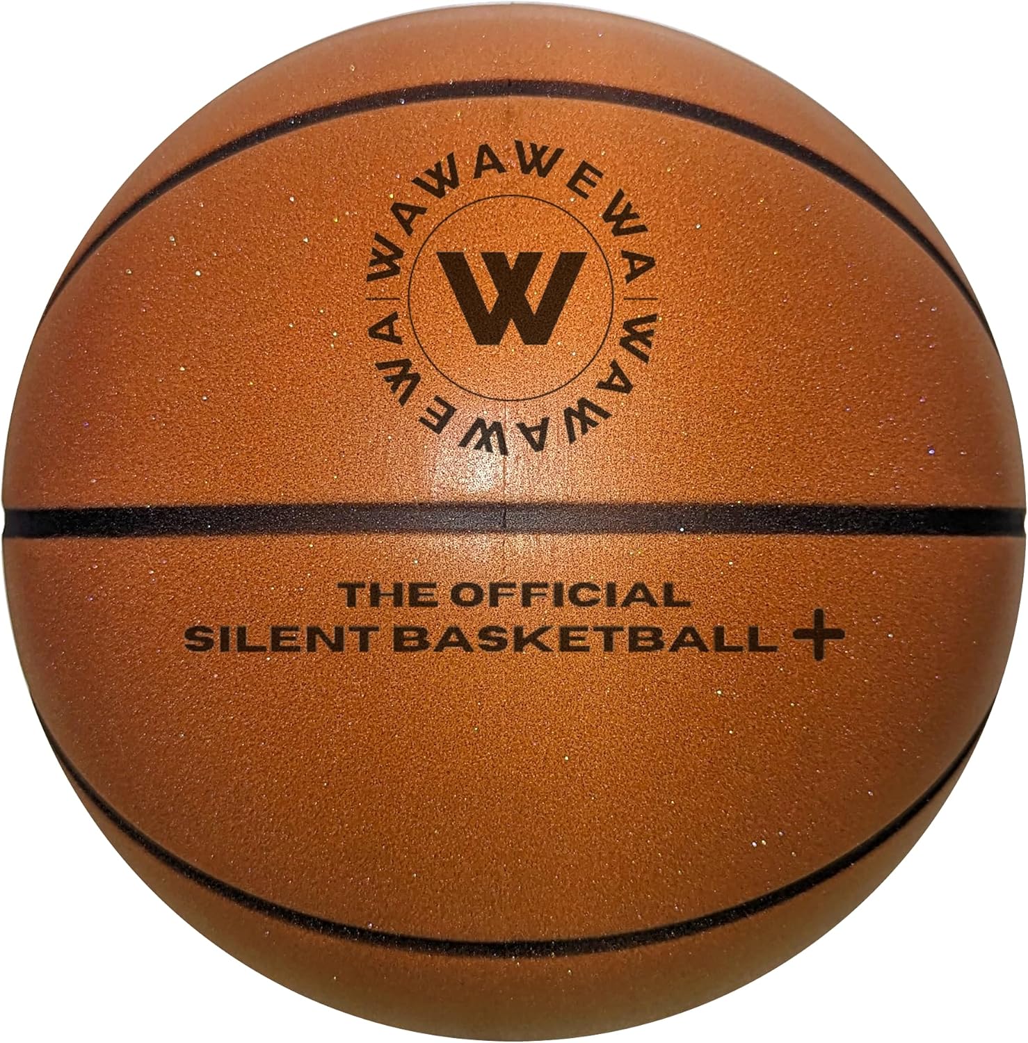 The Official Silent Basketball + | Size 7 (29.5") ; Grooved Airless Foam Basketb...