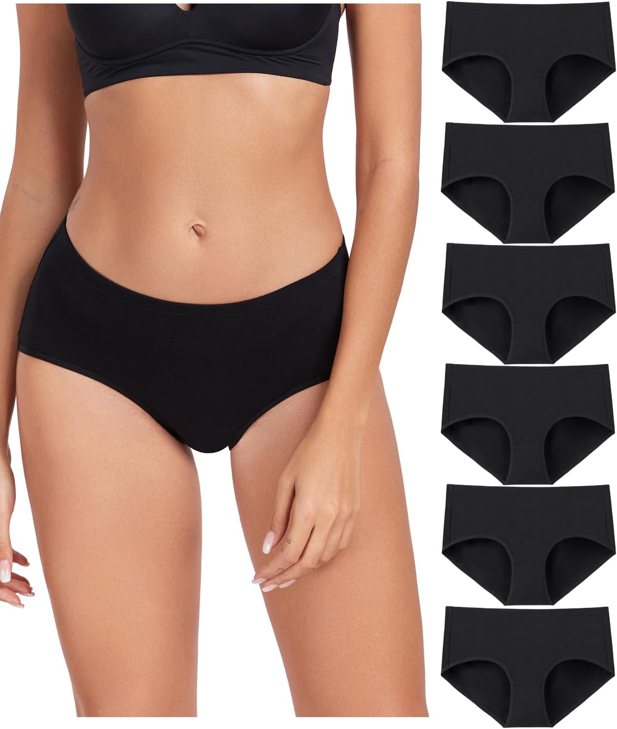wirarpa Underwear Women Cotton Ladies Knickers Comfortable Pants for Women Full...