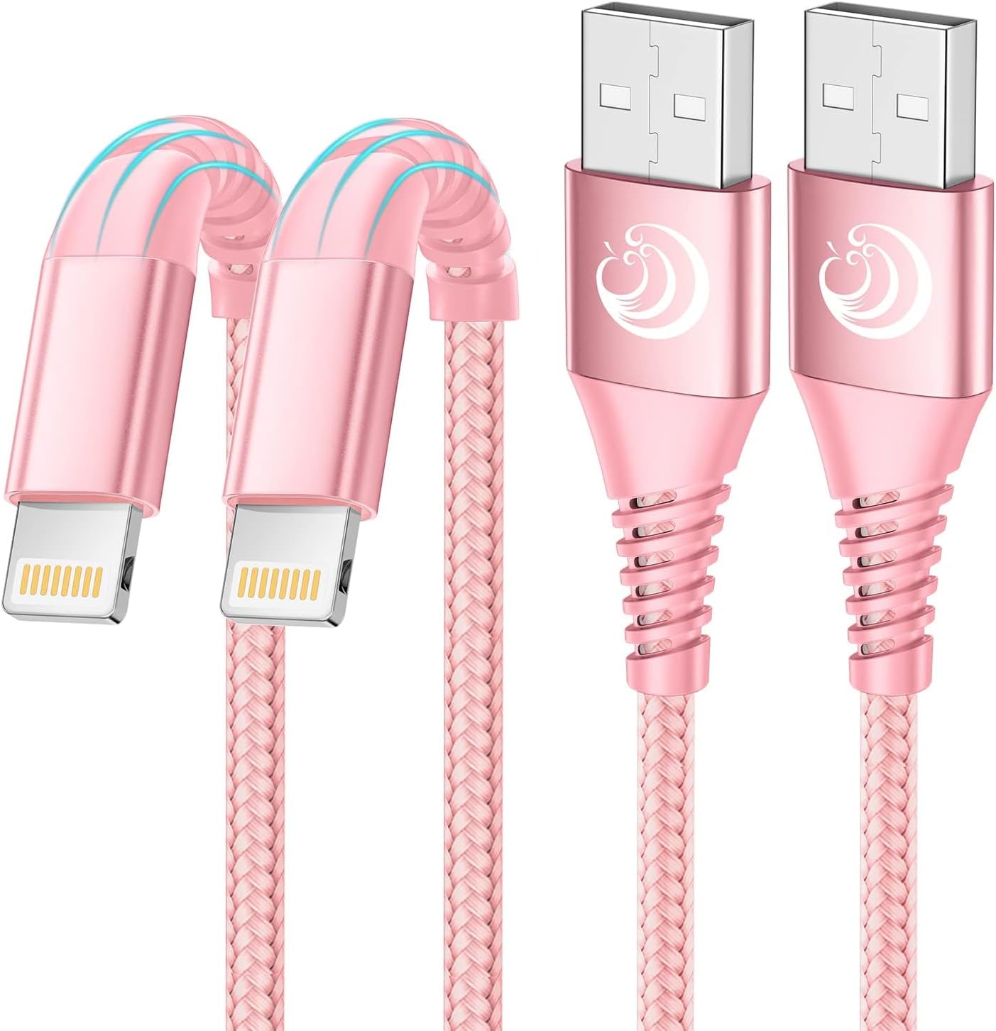 Aioneus iPhone Charger 6ft 2Pack, Apple Certified USB A to Lightning Cable Nylon...