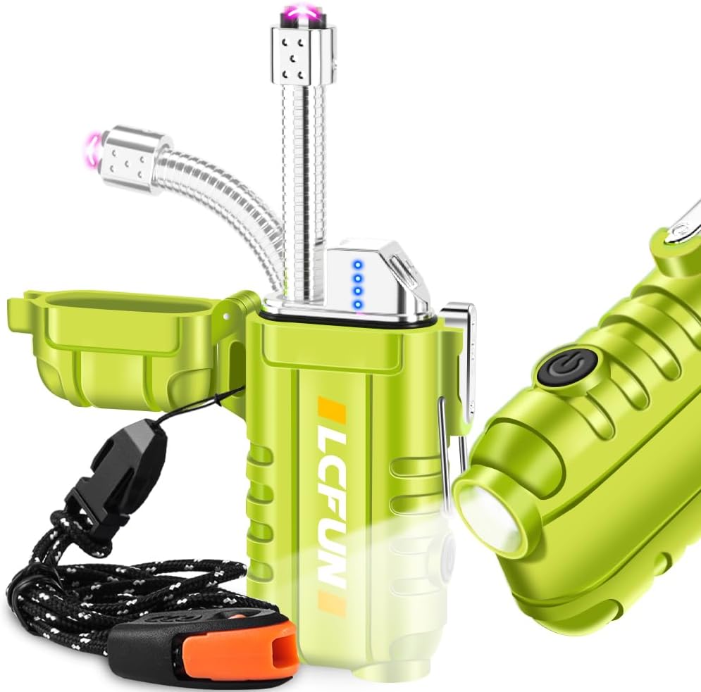 Windproof Arc USB Lighter,Electric Lighter Rechargeable,Plasma Candle Lighter Lo...