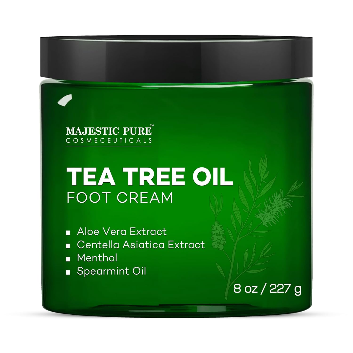 Majestic Pure Tea Tree Oil Foot Cream, Warming Cream - Calluses, Dry Cracked Fee...