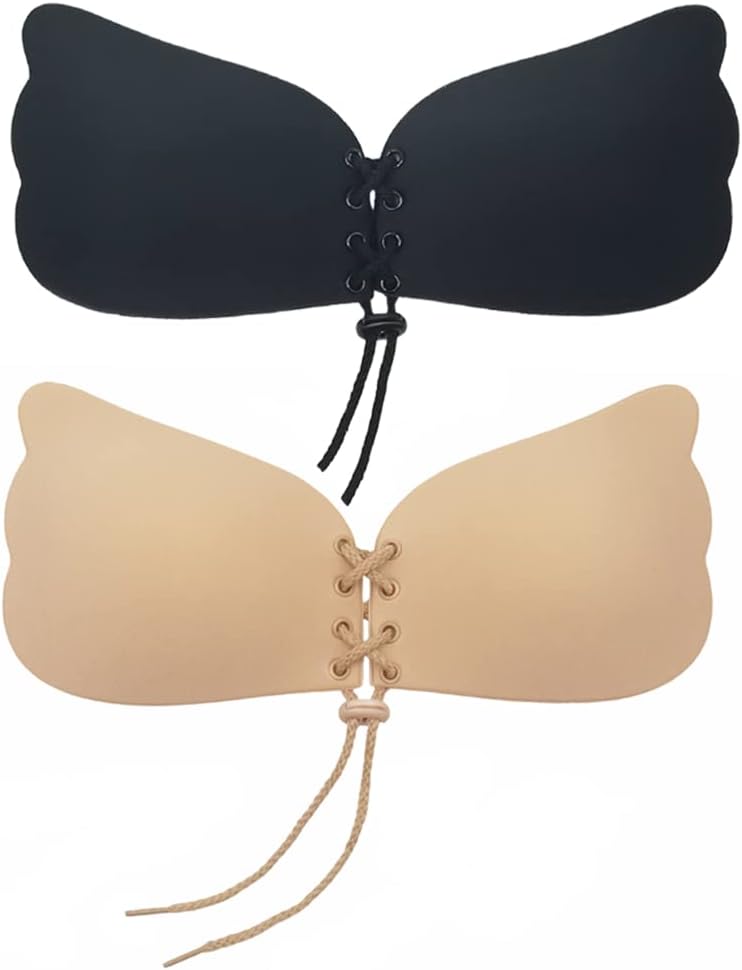 Donbafre Push Up Bra for Women, 2 Pack Invisible A...