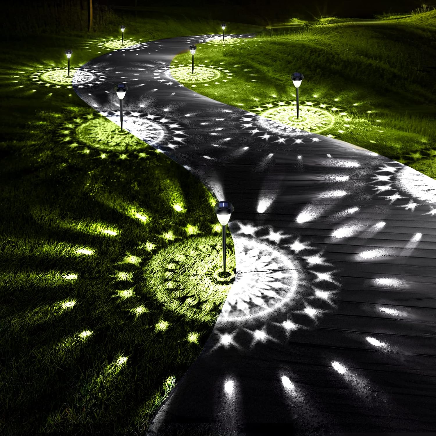 Ultra Bright Solar Outdoor Lights Decorative 10 Pa...