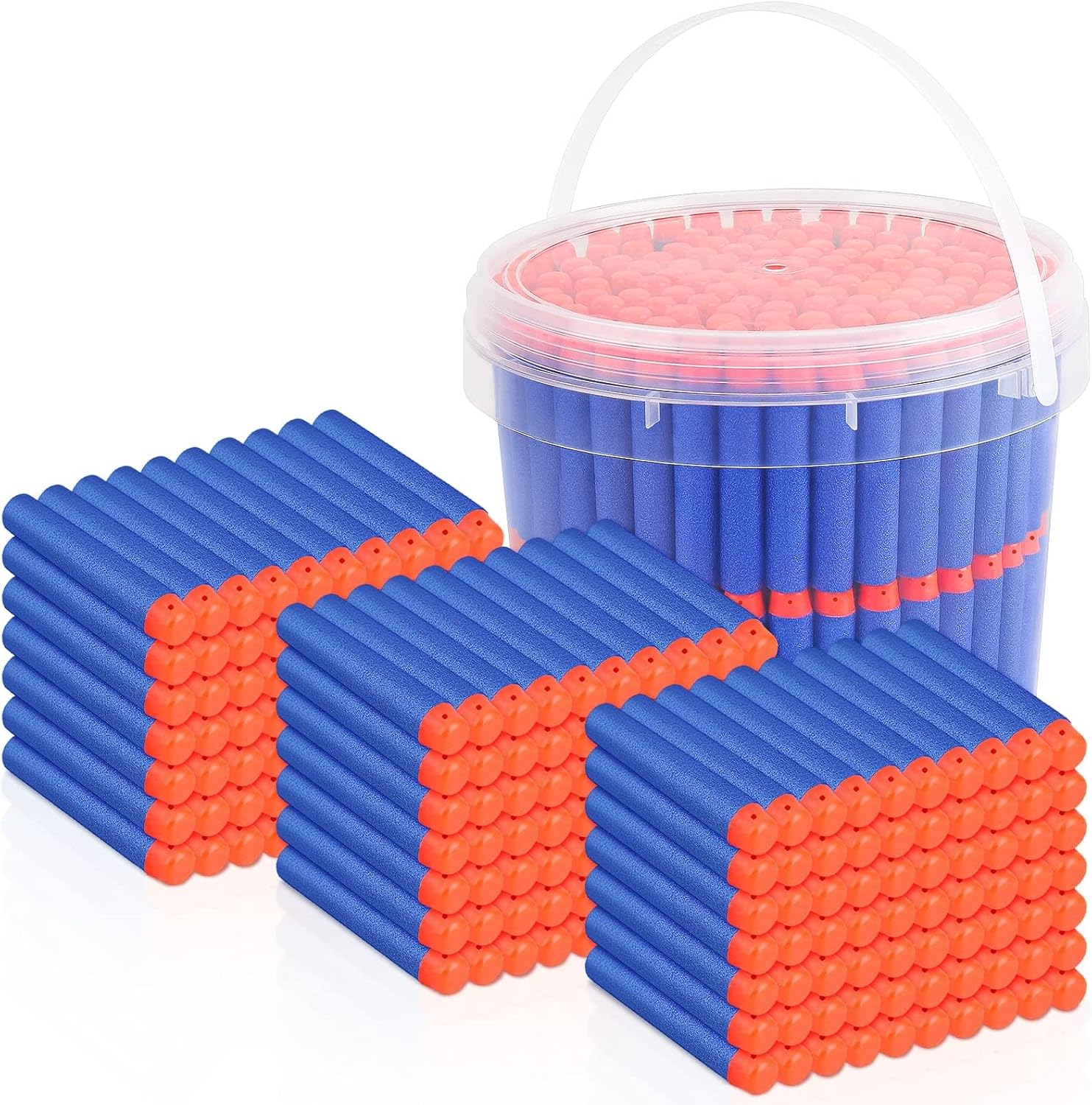 300 Refill Darts Foam Bullets fit for Nerf Gun Elite, Refill Darts Ammunition fo...