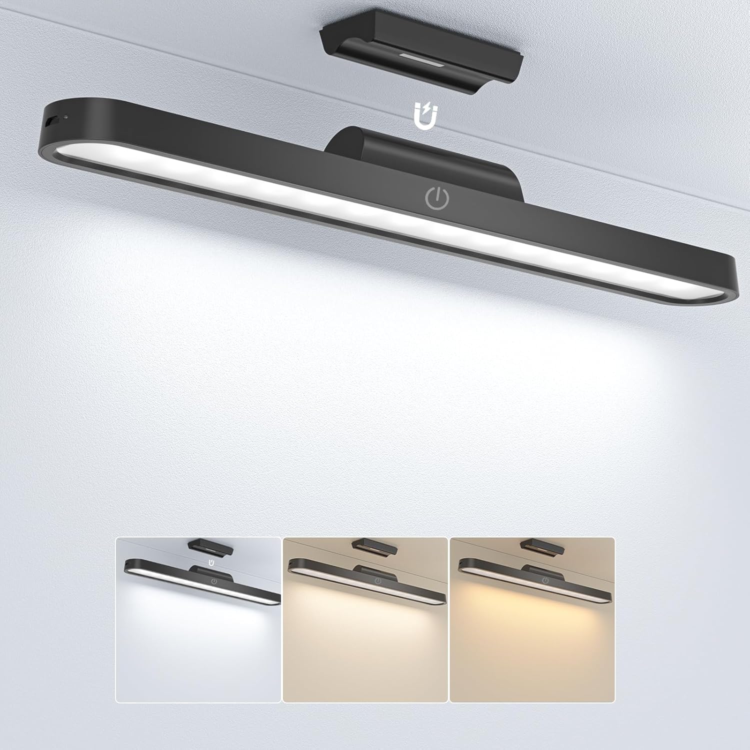 Under Cabinet Kitchen Lights, 6000K Dimmable Wireless Under Cupboard Kitchen Lig...