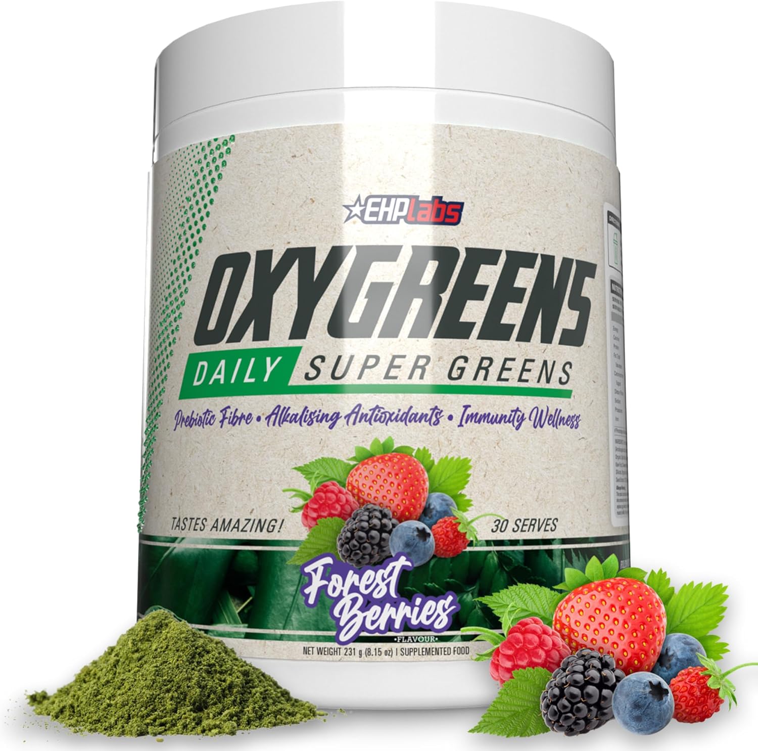 EHP Labs OxyGreens Super Greens Powder - Daily Greens Spirulina, Greens Superfoo...