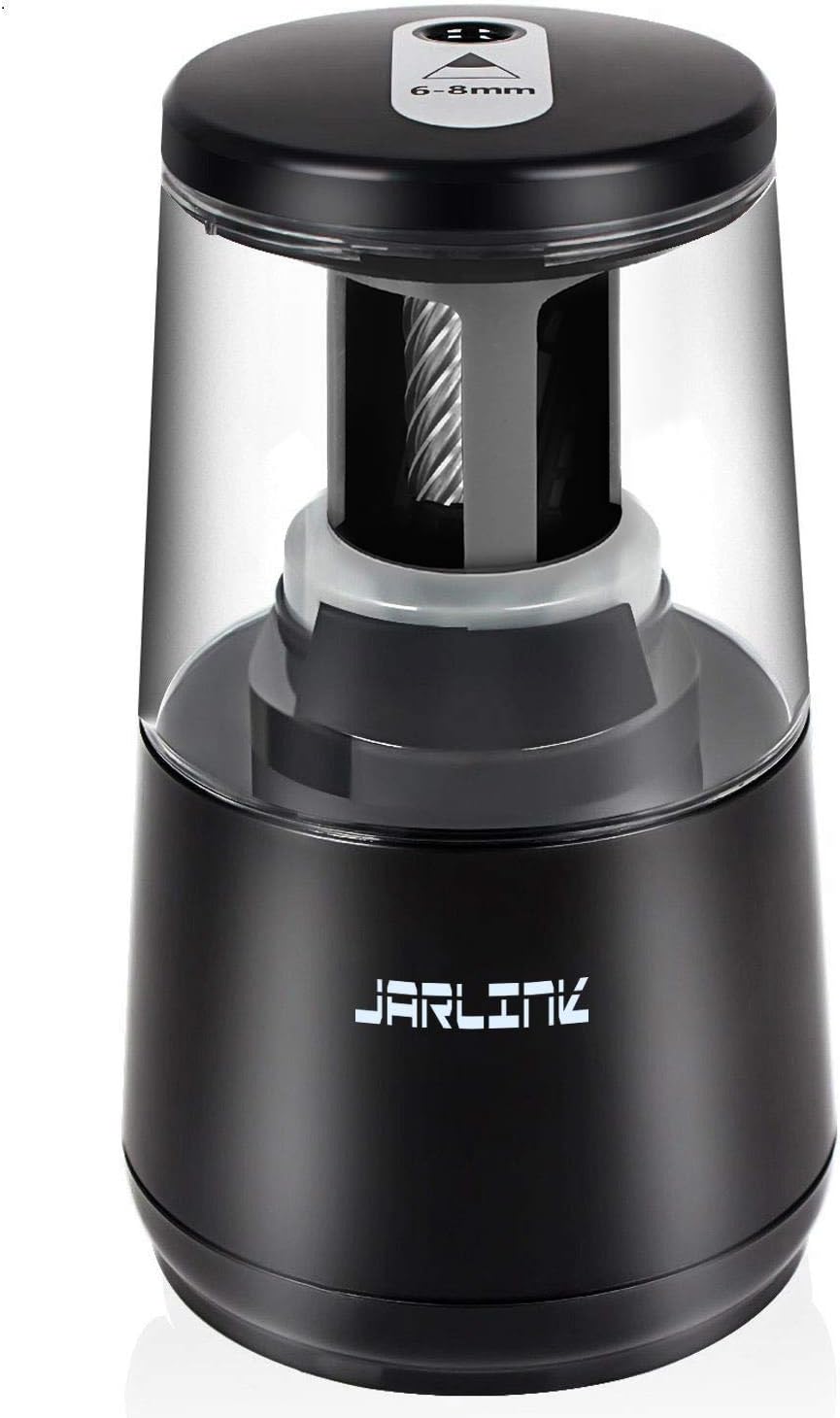 JARLINK Electric Pencil Sharpener, Heavy-duty Helical Blade to Fast Sharpen, Aut...
