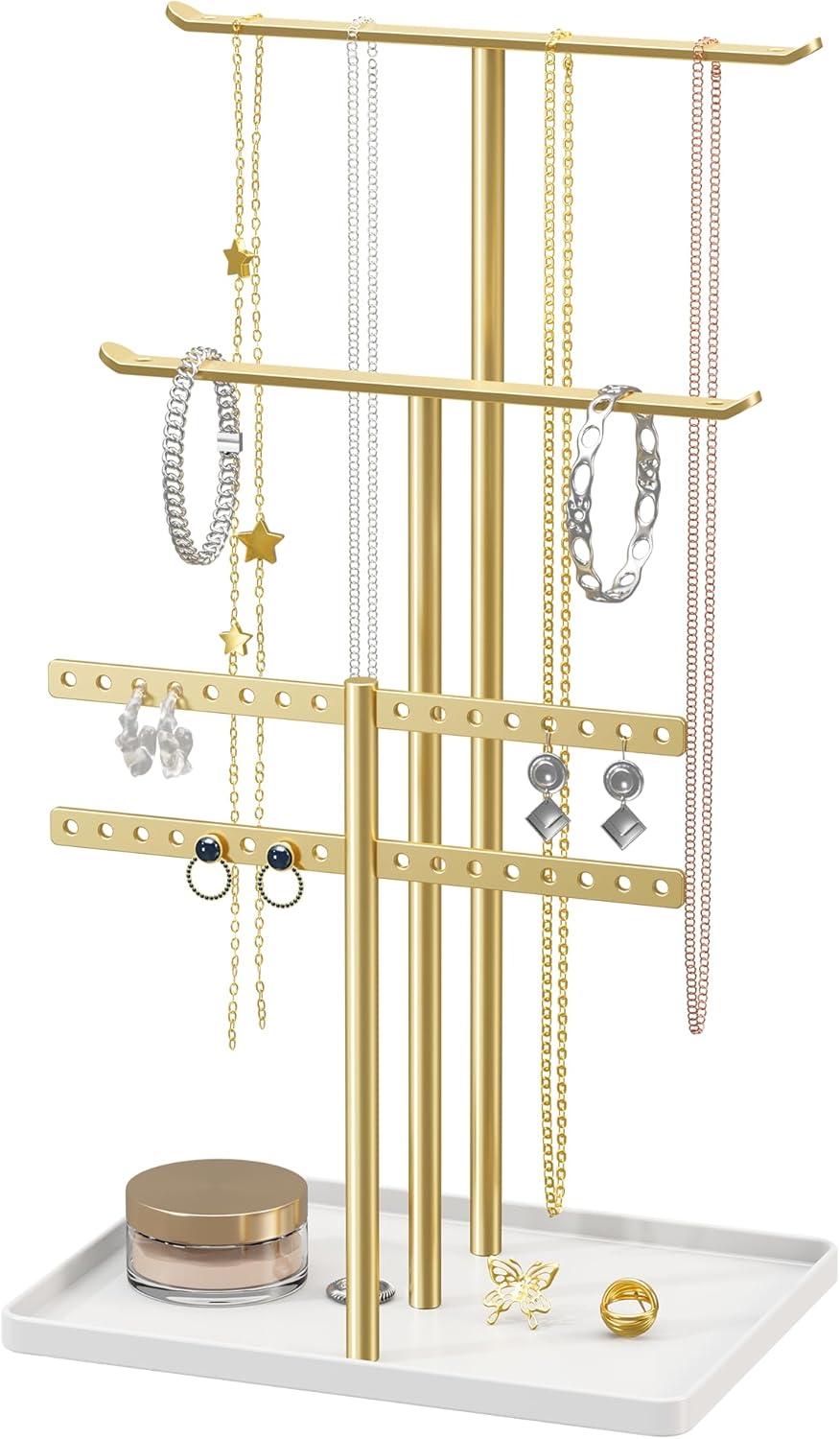 pickpiff Jewelry Stand Holder Organizer: 14.5" Sturdy Jewelry Hanger, Gift for W...