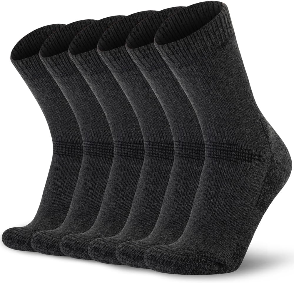 Time May Tell Mens Merino Wool Hiking Cushioning Socks For Outdoor Wool-Socks-Fo...