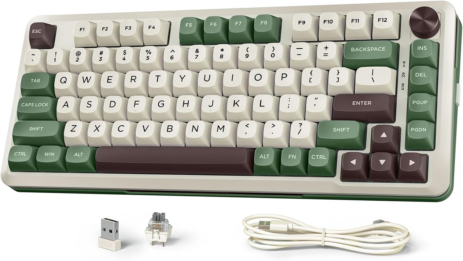 Redragon 75£¥ Mechanical Keyboard, Gasket Mounted Wireless RGB Gaming Keyboard w...