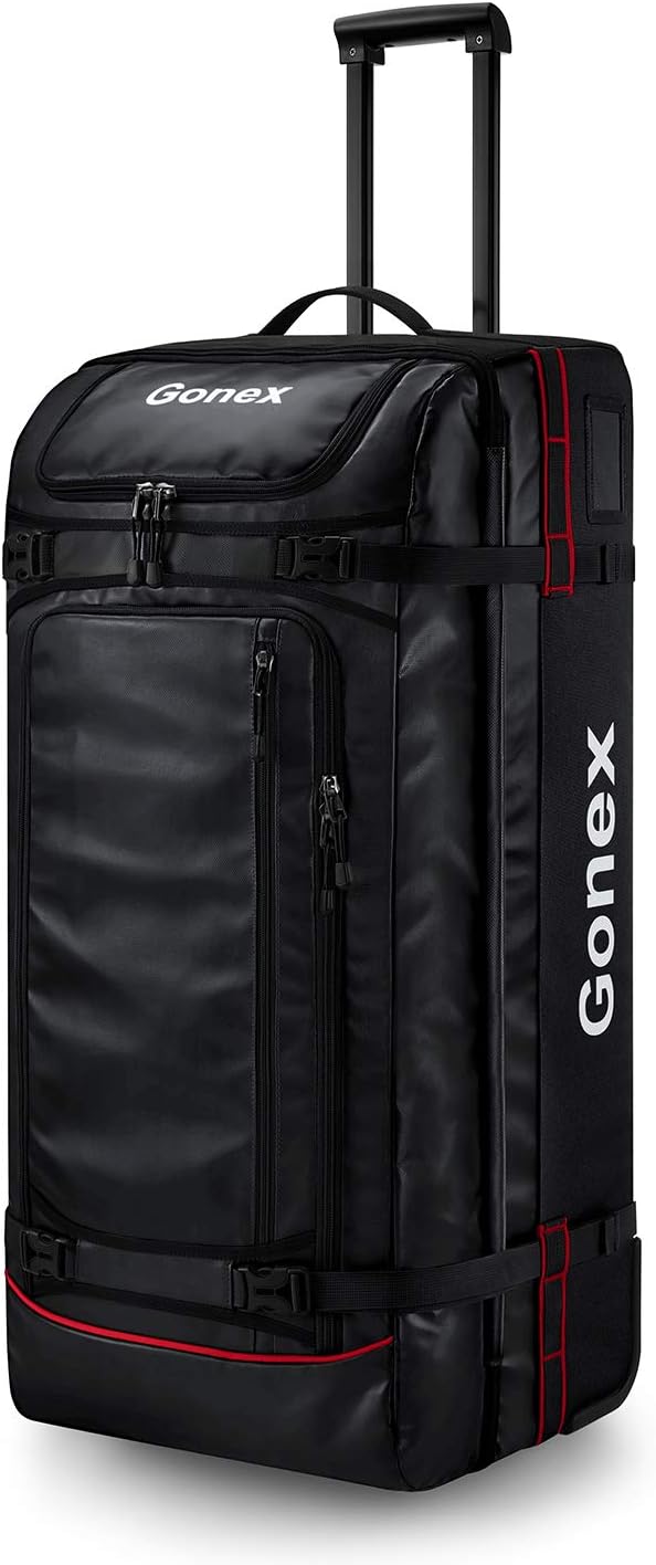 Gonex Rolling Duffle Bag with Wheels, 100L Water Repellent Large Wheeled Travel...