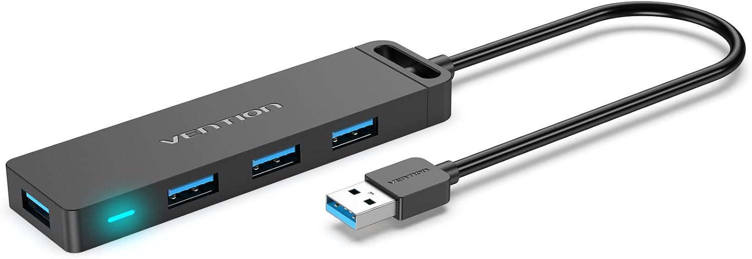 USB Hub, VENTION 4-Port USB 3.0 Ultra Slim Hub USB Splitter USB Extension Hub US...