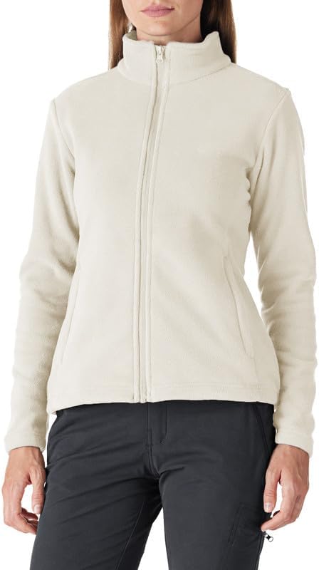 Outdoor Ventures Womens Fleece Jackets Ladies Lightweight Warm Full Zip Coat Sof...