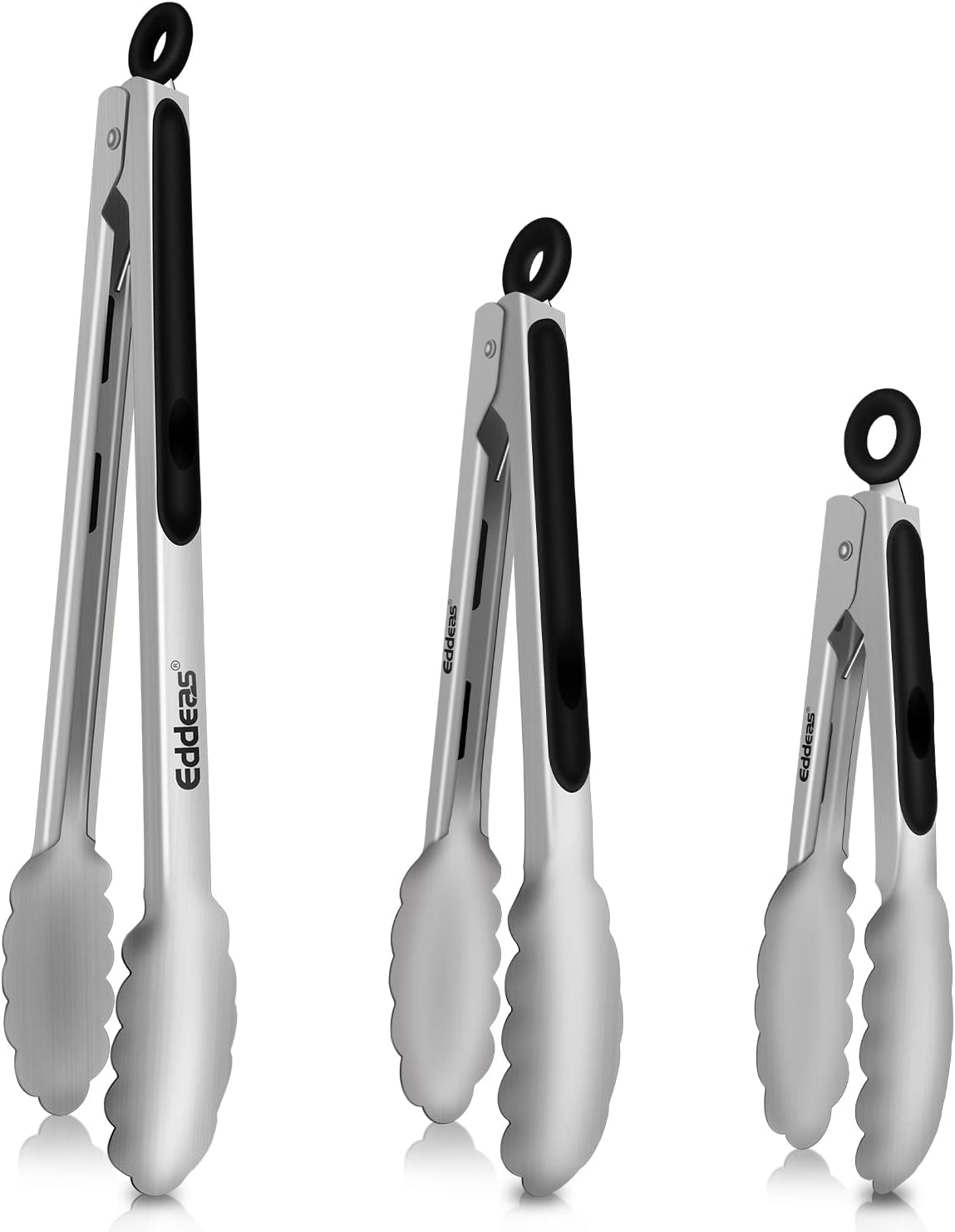 Tongs For Cooking - Heat Resistant 600 Degrees Stainless Steel Kitchen Tong,Heav...
