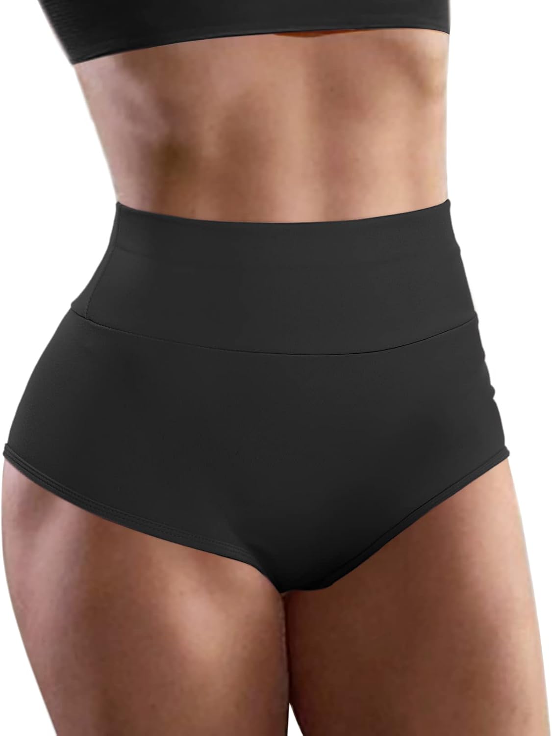 Women's High Waist Yoga Booty Shorts Workout Spandex Dance Hot Pants Butt Liftin...