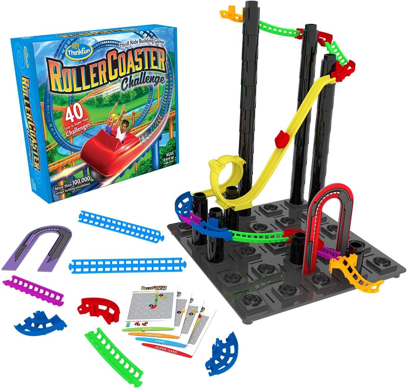 ThinkFun Roller Coaster Challenge STEM Toy and Building Game for Boys and Girls...