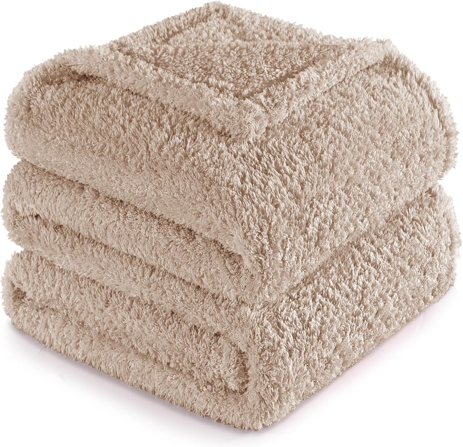 Exclusivo Mezcla Fleece Blankets Queen Size, Soft Warm and Fuzzy Blanket for Bed...