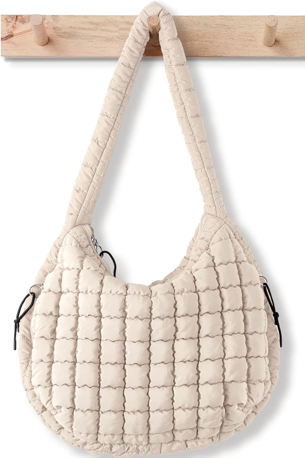 Puffer Tote Bag for Women Large Quilted Tote Bag Quilted Carryall Bag Soft Puffy...