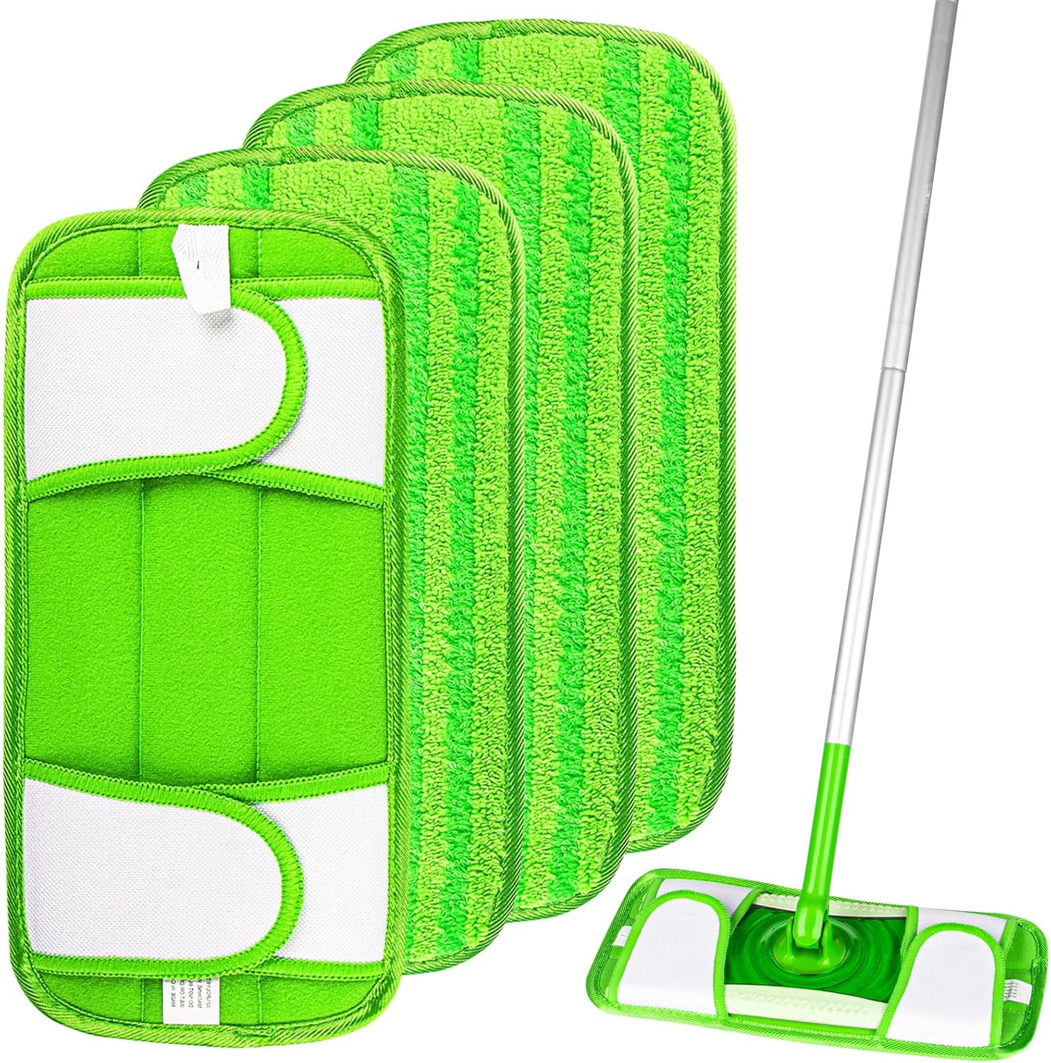 AIDEA Reusable Microfibre Mop Refill Pads Compatible with Flash Speedmop, Machin...