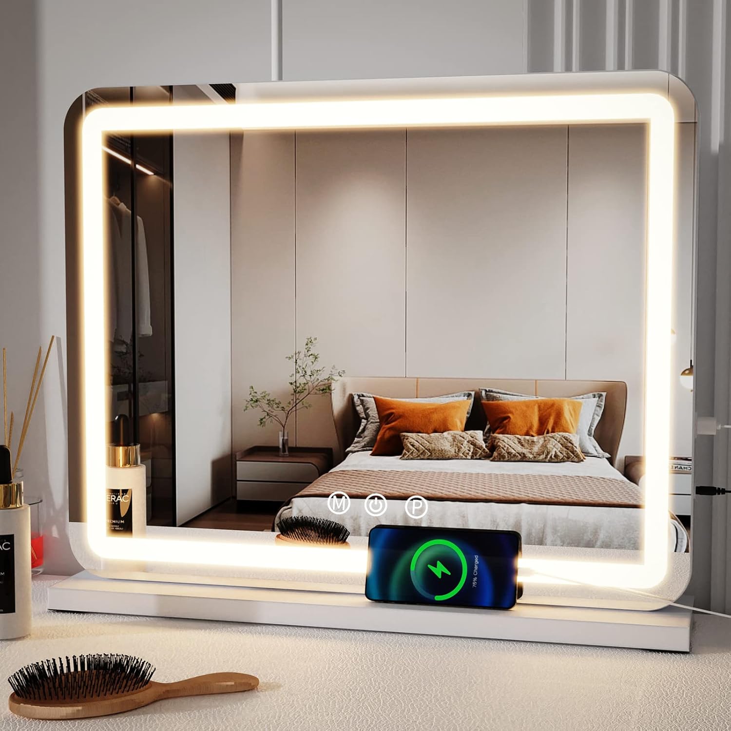 ZL ZELing Vanity Mirror with Lights, 23 Inch Large Makeup Mirror with LED Lights...