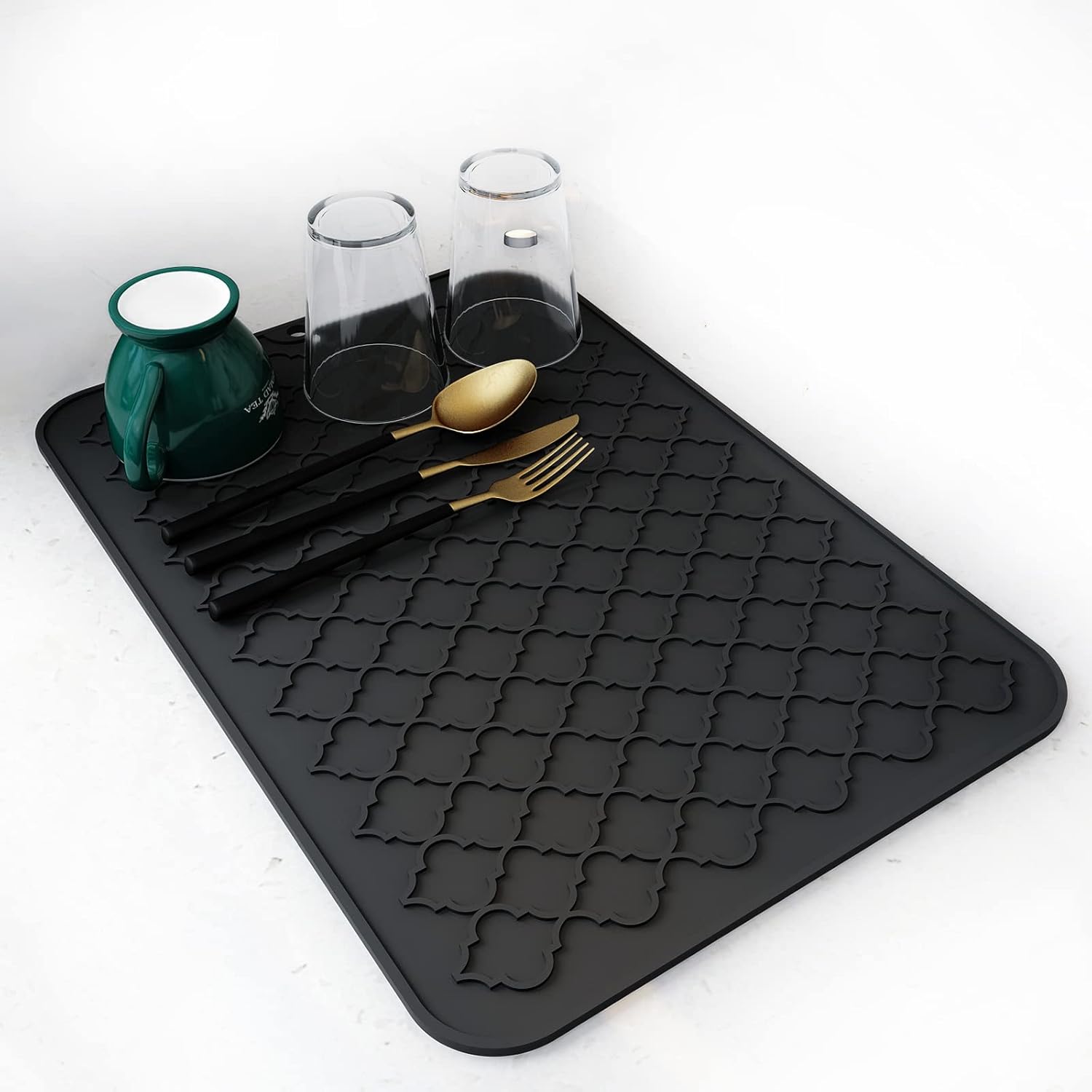 AMOAMI-Dish Drying Mats for Kitchen Counter-Silicone Dish Drying Mat-Kitchen Dis...