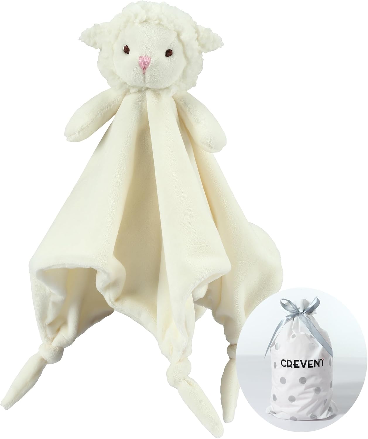CREVENT Cozy Plush Baby Security Blanket Loveys for Baby Girls Boys,Baby Comfort...