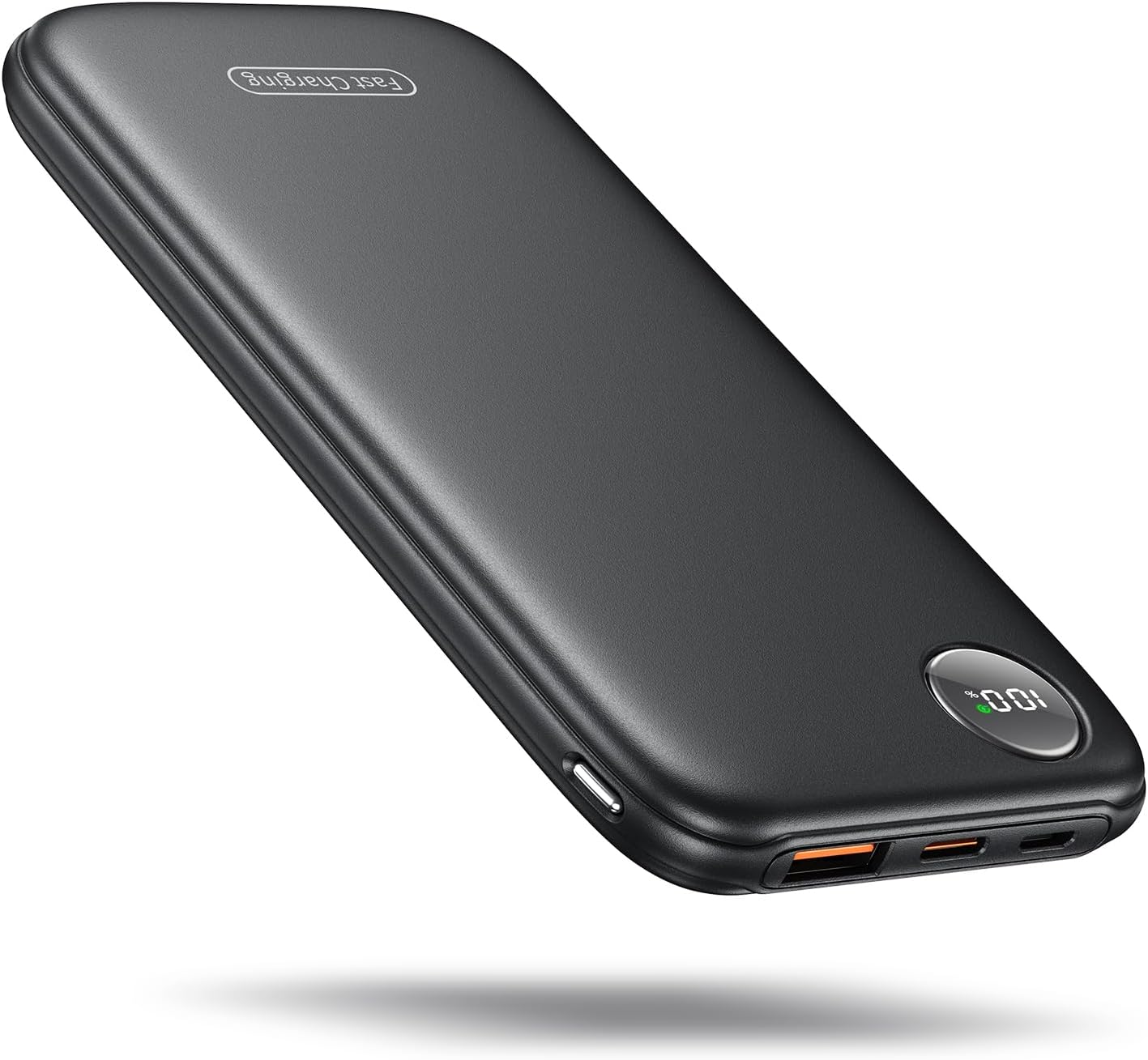 Powerbank Fast Charging Max 12V/4.5A, Ultra Slim Portable Charger USB C 10000mah...