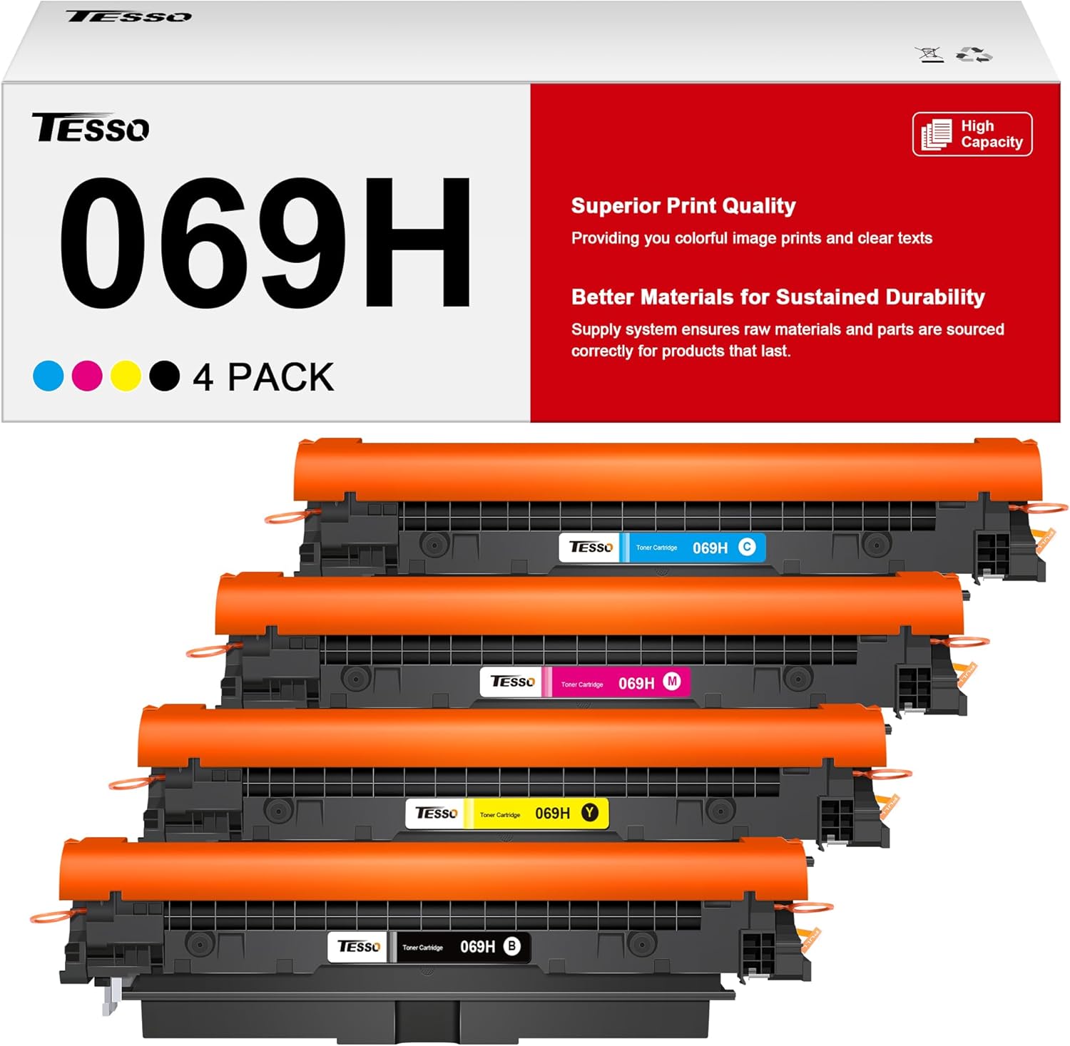 069H 069 Toner Cartridge Set: High Capacity Replacement for Canon 069H Canon 069...